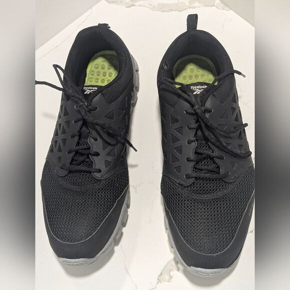 Reebok Sublite Cushion Work RB4041 Men Work safety Black 15 Wide sneakers shoe - Picture 6 of 11